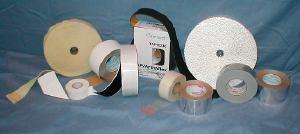 Matching facing tapes, woven or felted and foam tapes, cork filled mastic tape