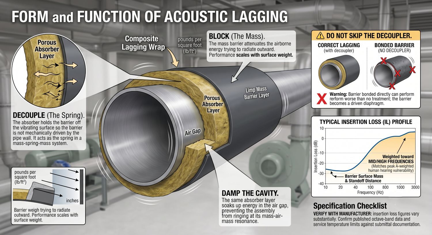acoustic lagging illustration