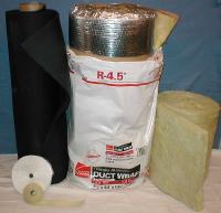 heating and air conditioning duct wrap insulation